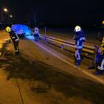 Kreisverkehr wird zur Sprungschanze