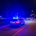 Kreisverkehr wird zur Sprungschanze