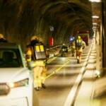 BFV Schwaz: Grossübung „Harpfnerwandtunnel“ 7 Fahrzeugbrand im Harpfnerwandtunnel erfolgreich bewältigt