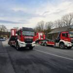 Neues Wechselladerfahrzeug mit Kran (WLF-K)