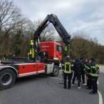 Neues Wechselladerfahrzeug mit Kran (WLF-K)