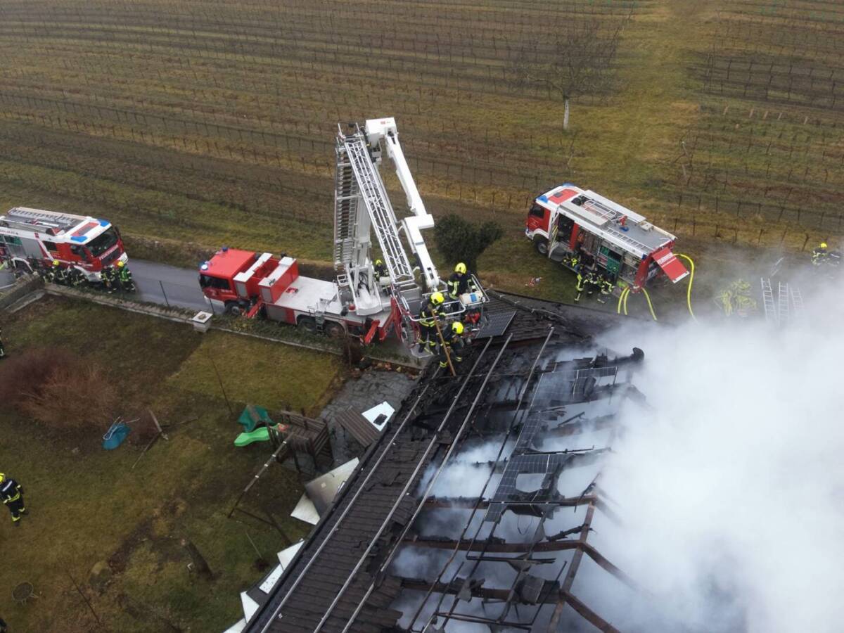 "Brand aus" nach Großbrand in Jois