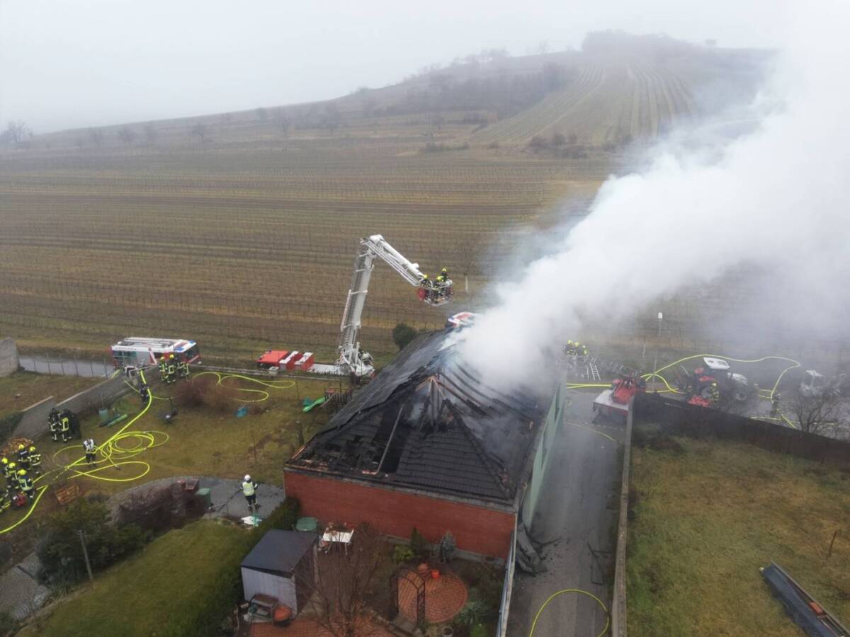 "Brand aus" nach Großbrand in Jois
