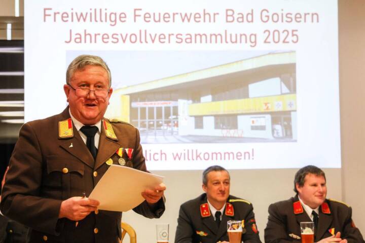 FF Bad Goisern: Einsätze stark angestiegen – Jahresvollversammlung