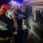 Tankwagenunfall mit Menschenrettung und Schadstoffaustritt