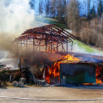 BFV Schwaz: Wirtschaftsgebäudebrand in Fügen gelöscht