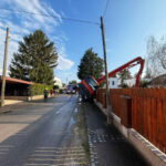 Bergung einer Betonpumpe