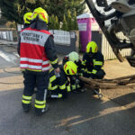 Bergung einer Betonpumpe