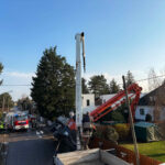 Bergung einer Betonpumpe