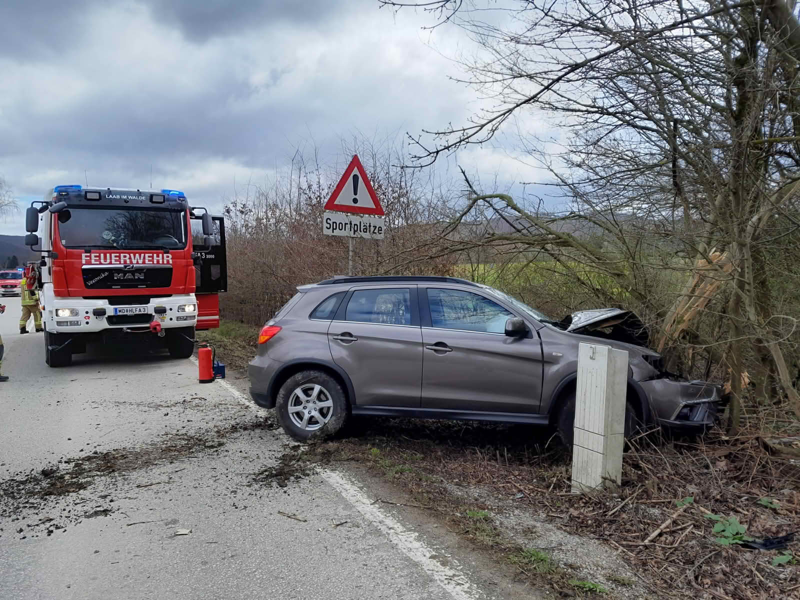 FF Laab im Walde: T1 – Verkehrsunfall