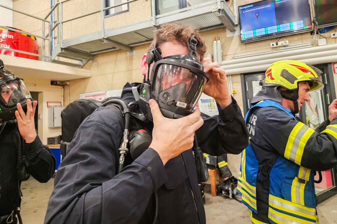 Einsatzübung Gefahrgutaustritt