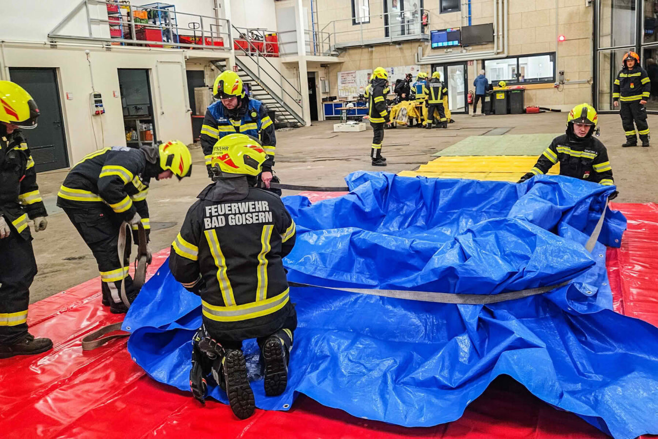 Einsatzübung Gefahrgutaustritt