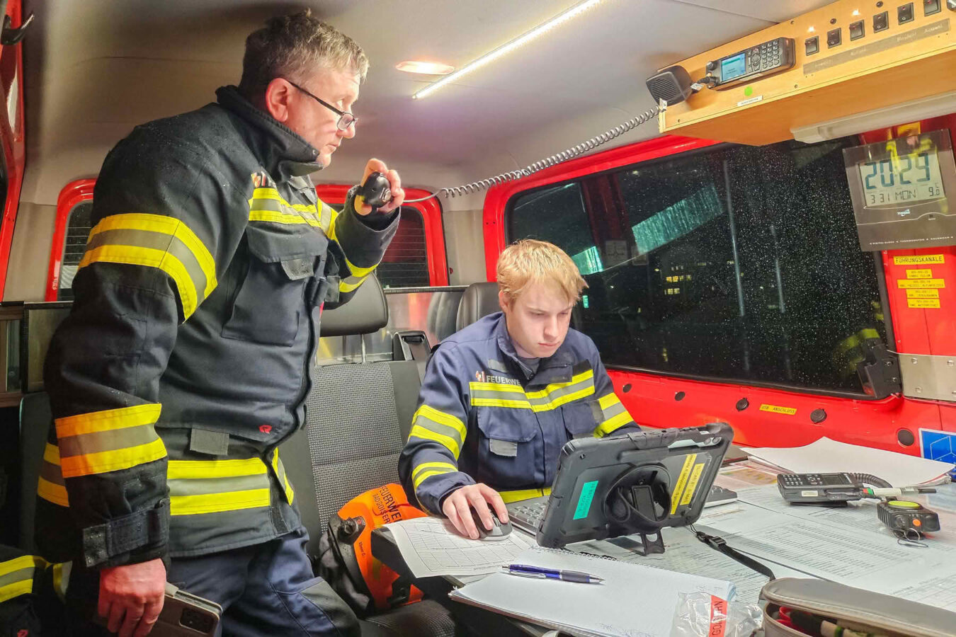 Einsatzübung Gefahrgutaustritt