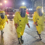 Einsatzübung Gefahrgutaustritt