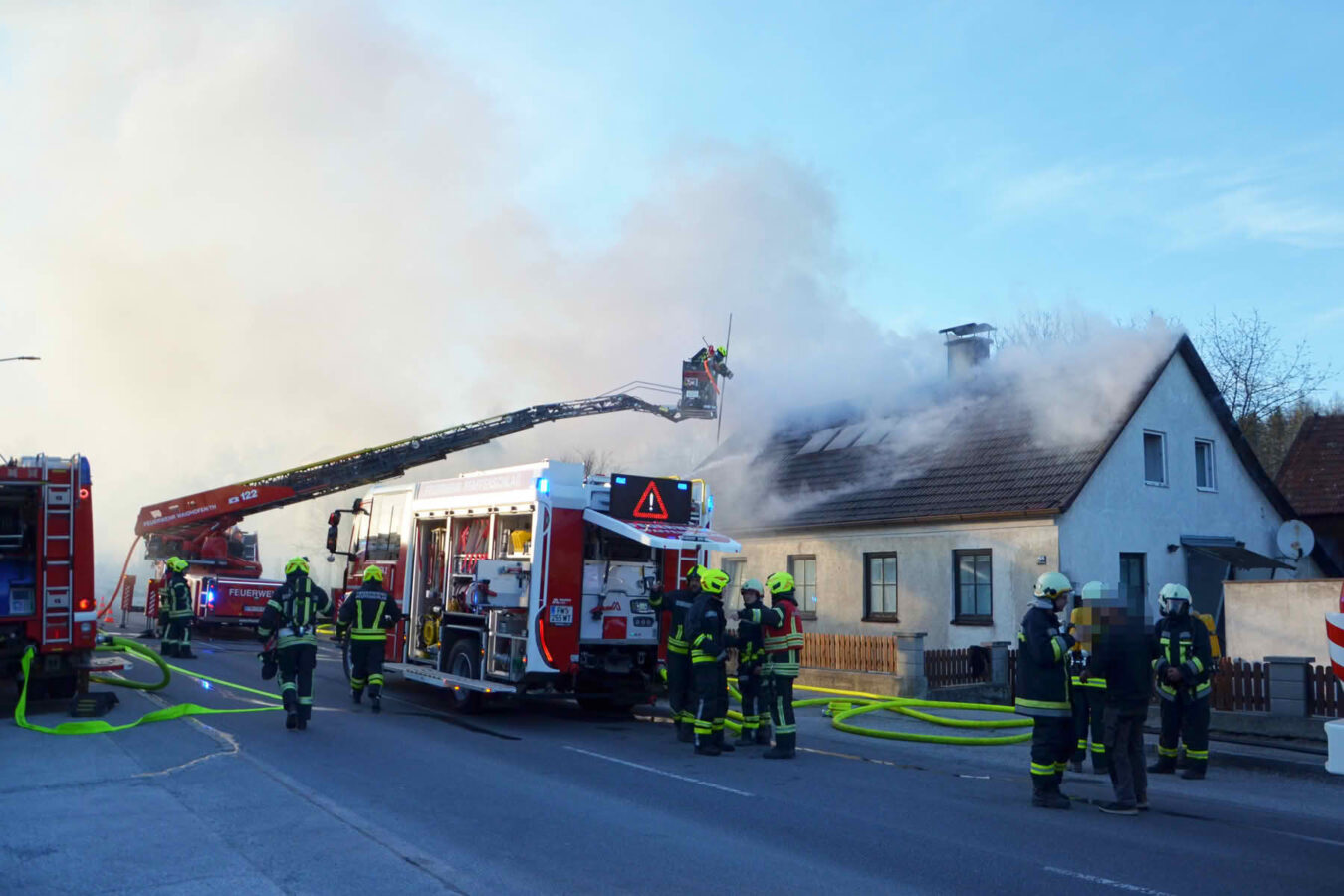 Wohnhausbrand in Pfaffenschlag