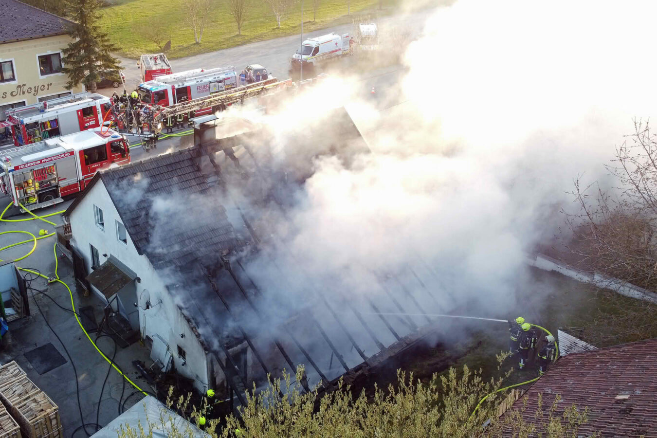Wohnhausbrand in Pfaffenschlag