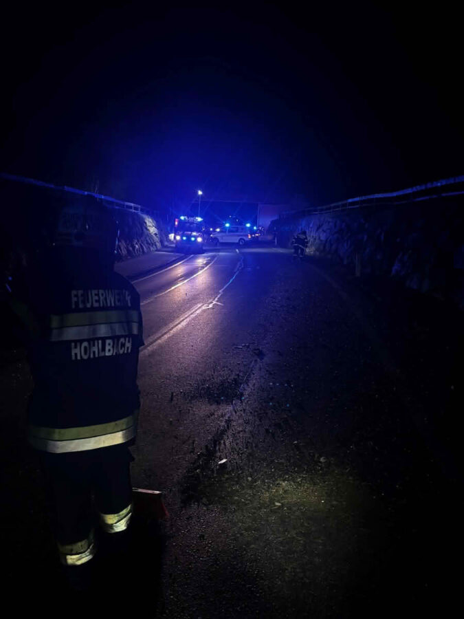 Schwerer Verkehrsunfall in Hohlbach