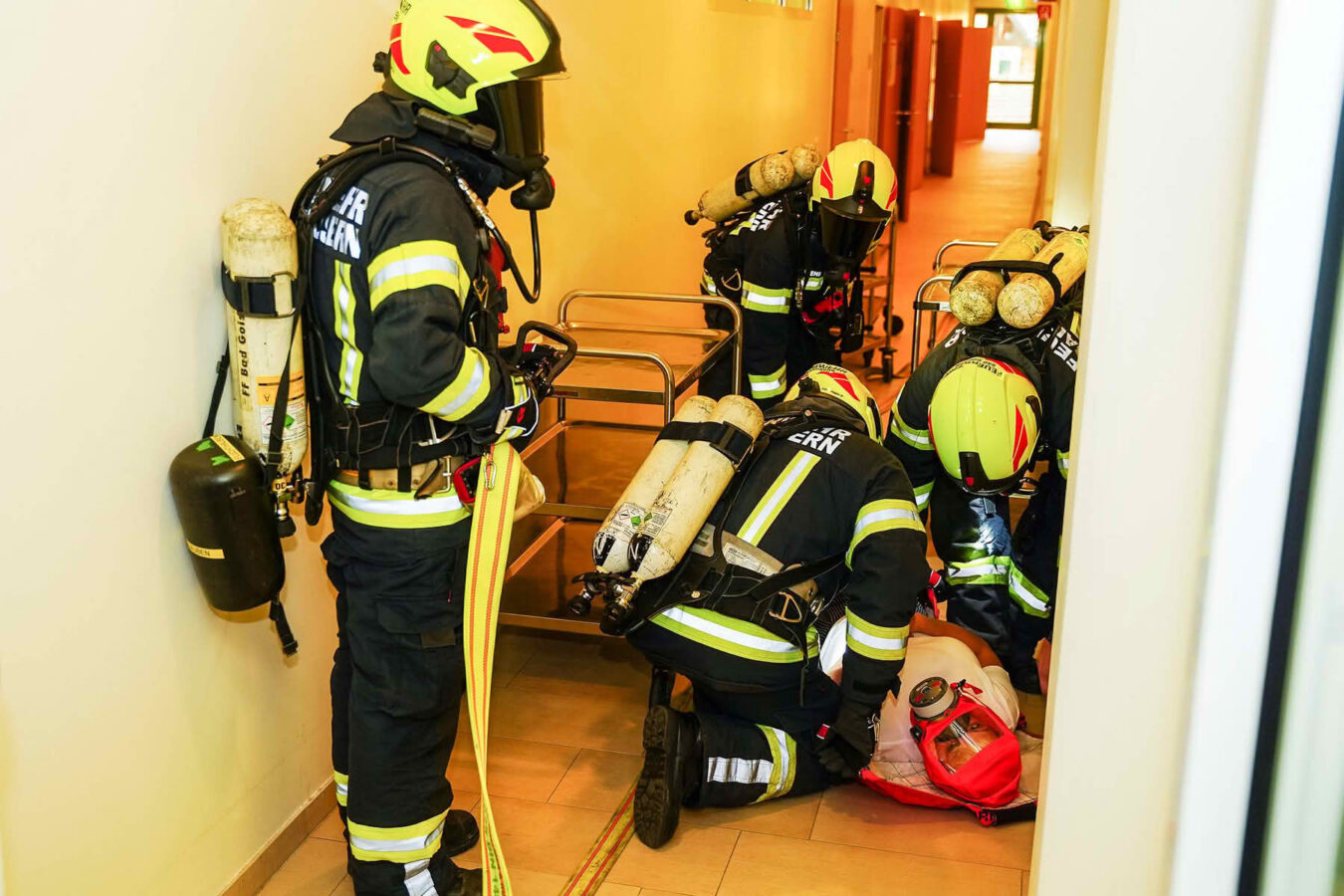 Feuerwehrübung im Goiserer Altenheim
