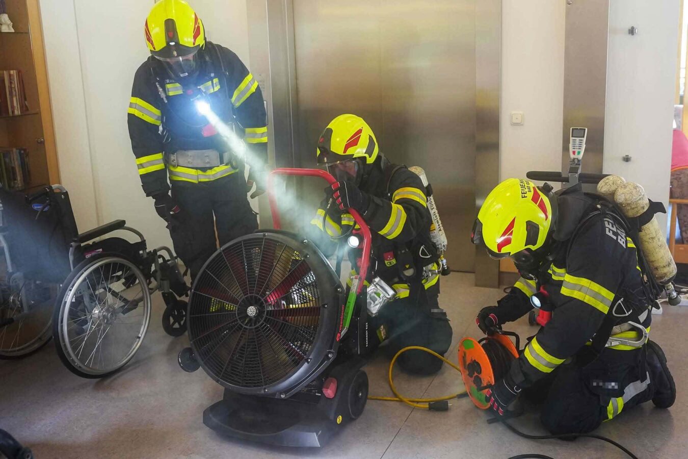 Feuerwehrübung im Goiserer Altenheim