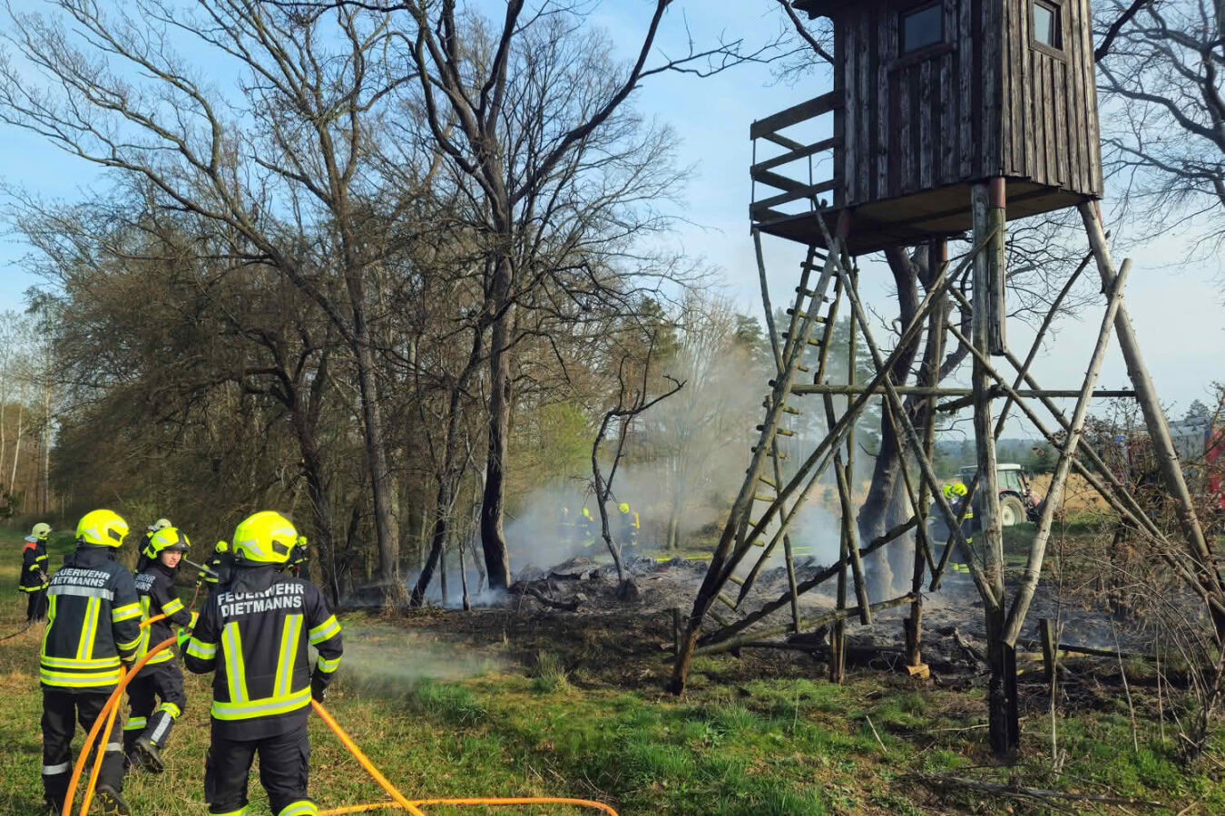 Waldbrand rasch gelöscht