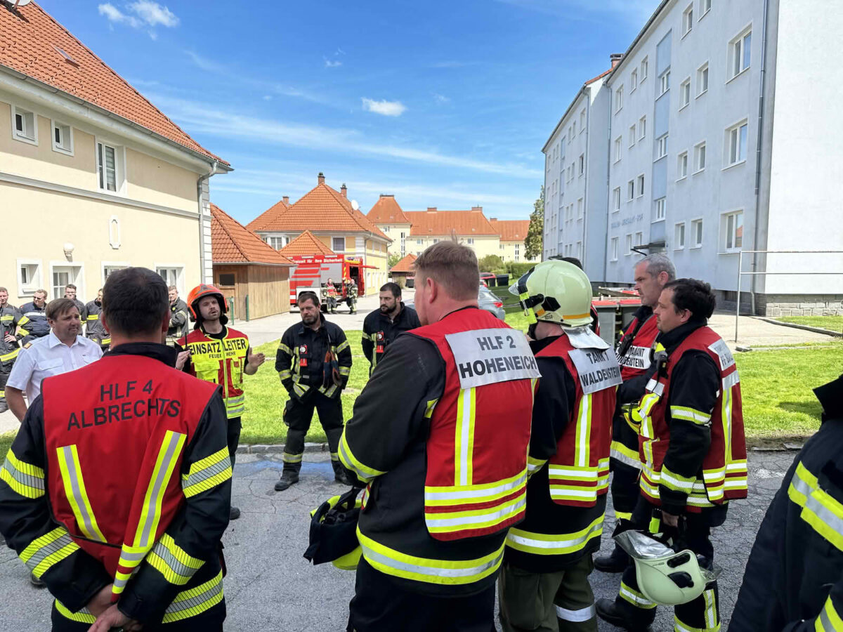 Brandeinsatz mit Menschenrettung in Gmünd