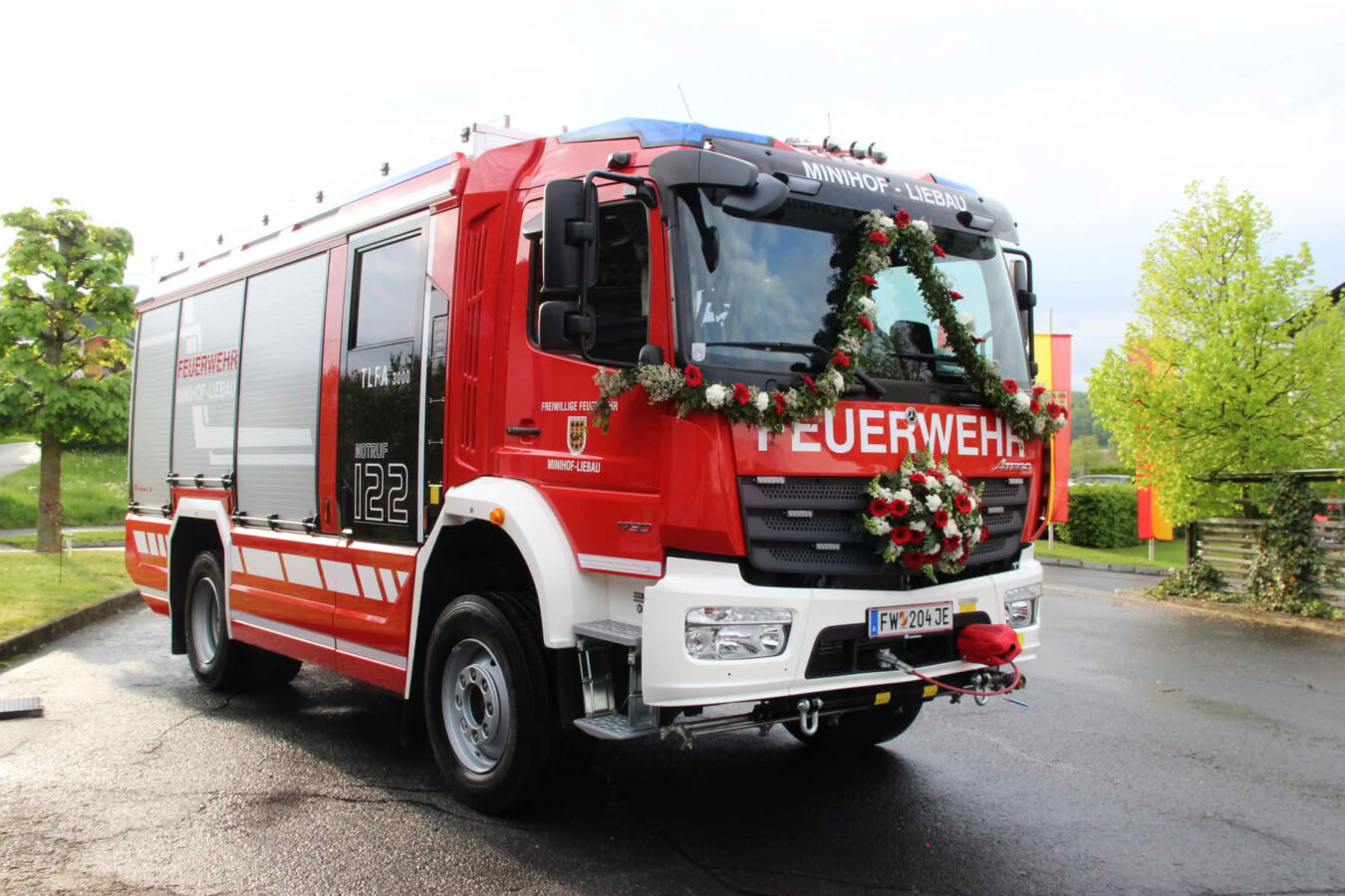 Neues Einsatzfahrzeug Feuerwehr Minihof Liebau