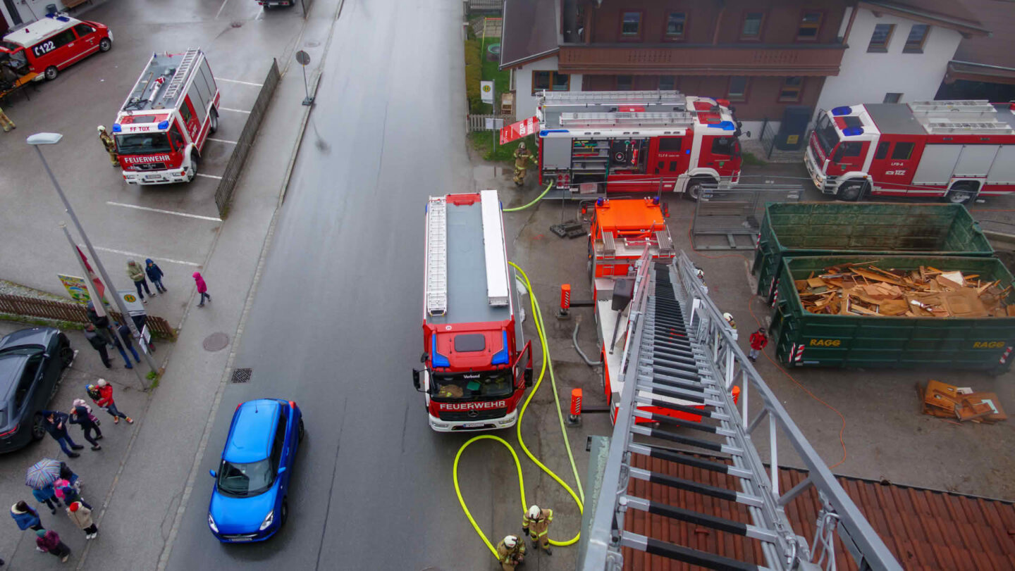 Großangelegte Atemschutzübung