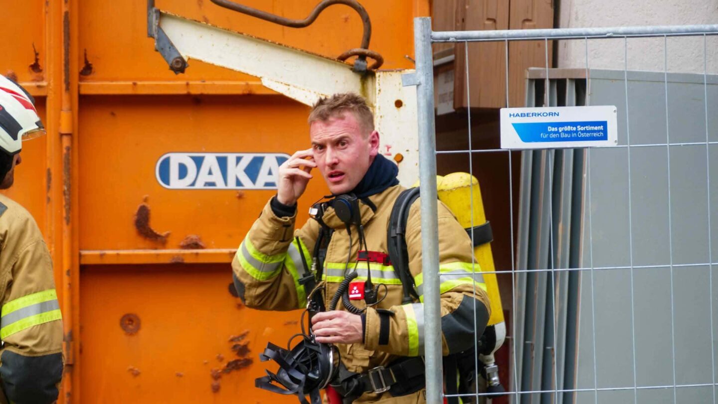 Großangelegte Atemschutzübung