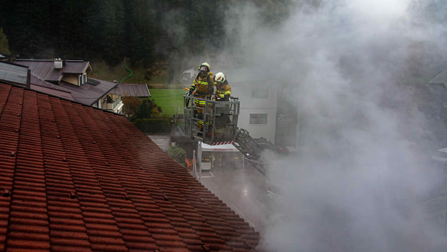 Großangelegte Atemschutzübung