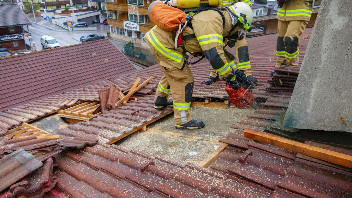 Großangelegte Atemschutzübung