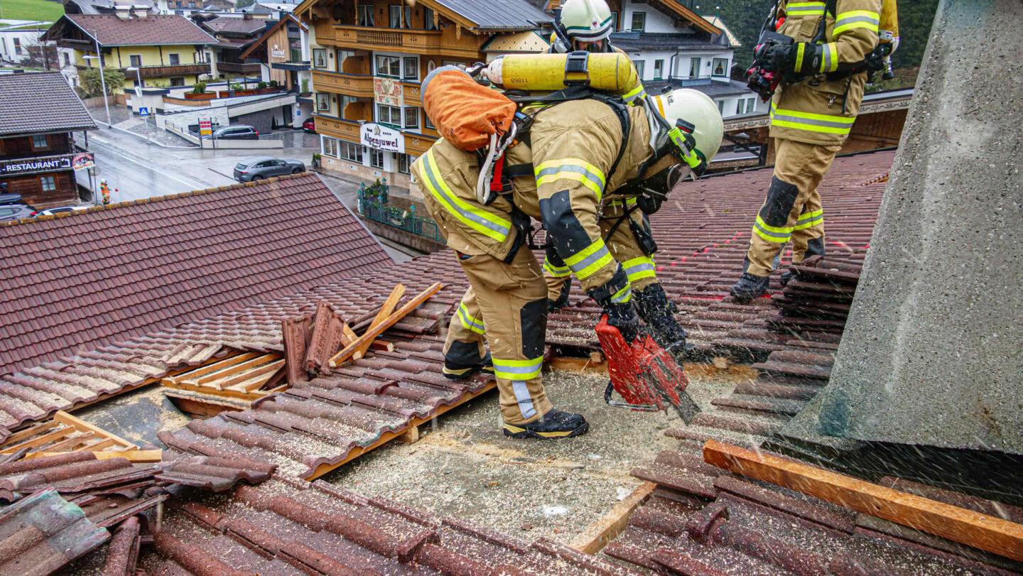 Großangelegte Atemschutzübung
