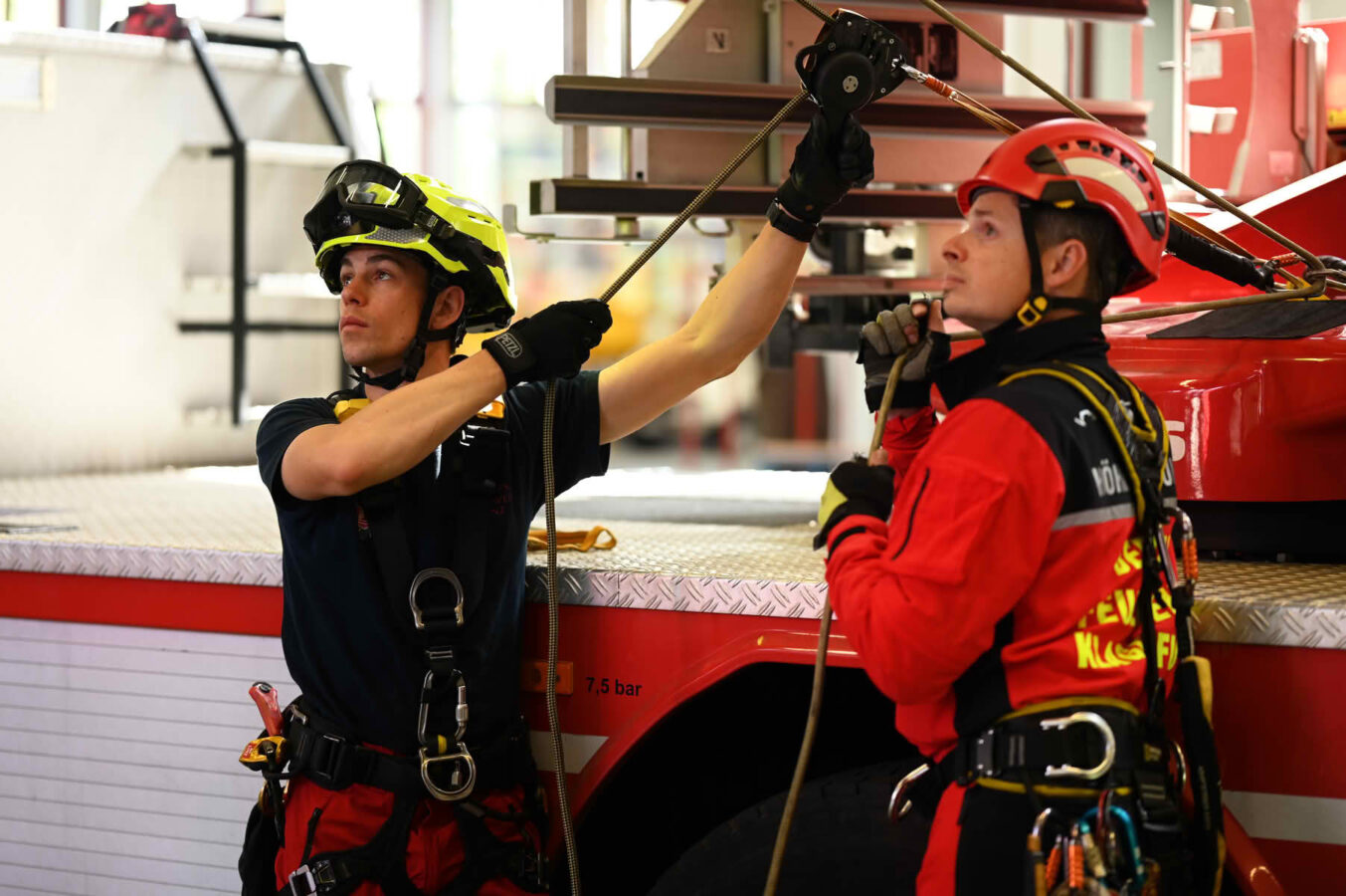 Fortbildung der Höhenrettungsgruppen der österreichischen Berufsfeuerwehren