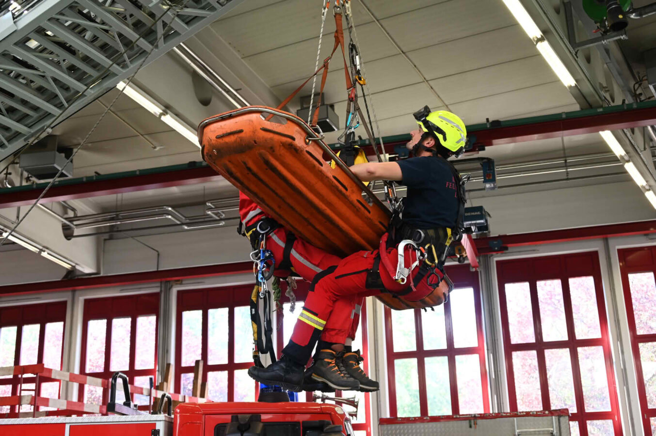 Fortbildung der Höhenrettungsgruppen der österreichischen Berufsfeuerwehren