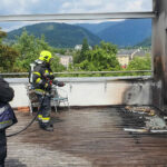 HFW Villach: Balkonbrand in Innenstadt rasch eingedämmt