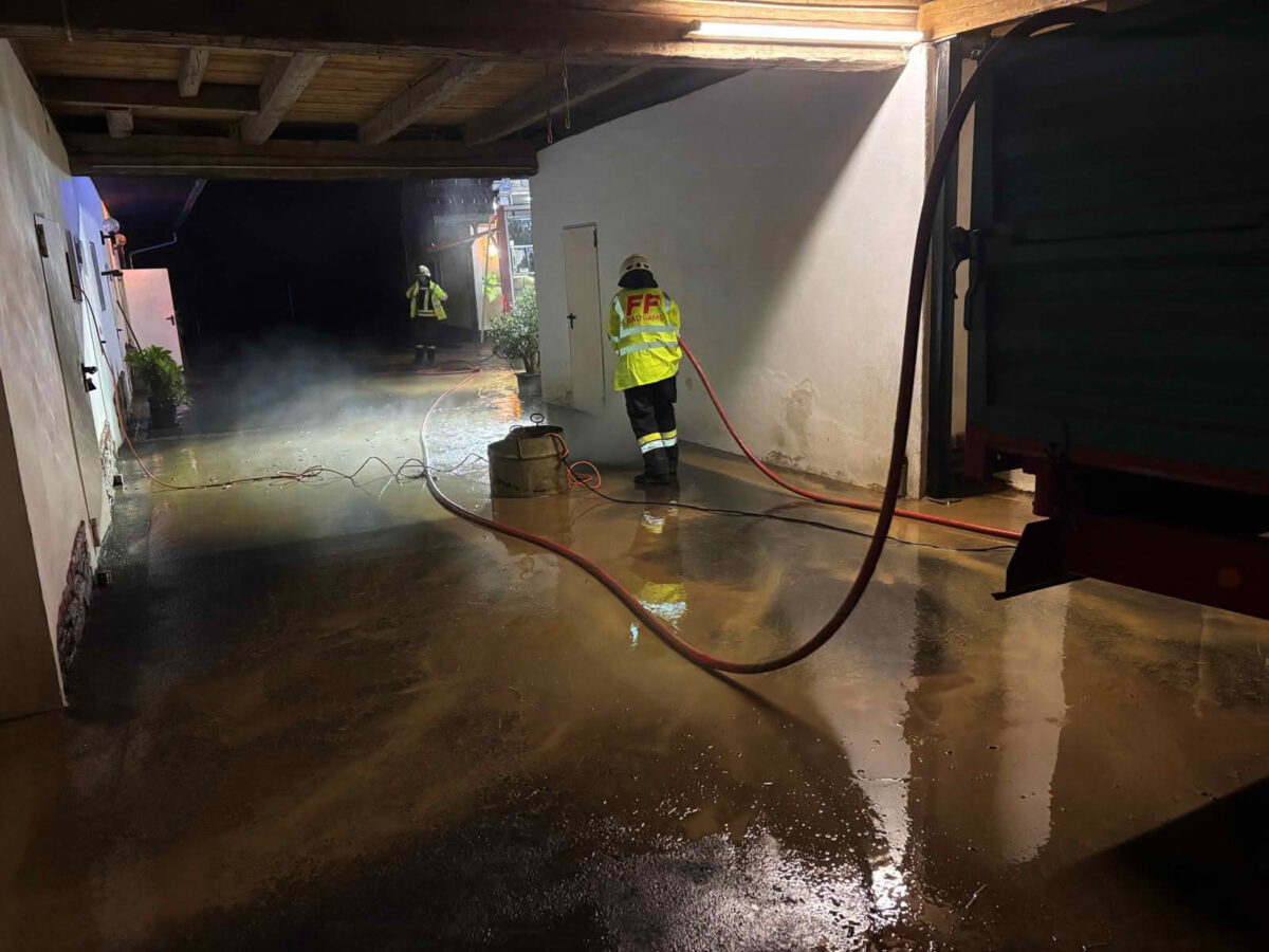 Starkregen im Bereich Deutschlandsberg