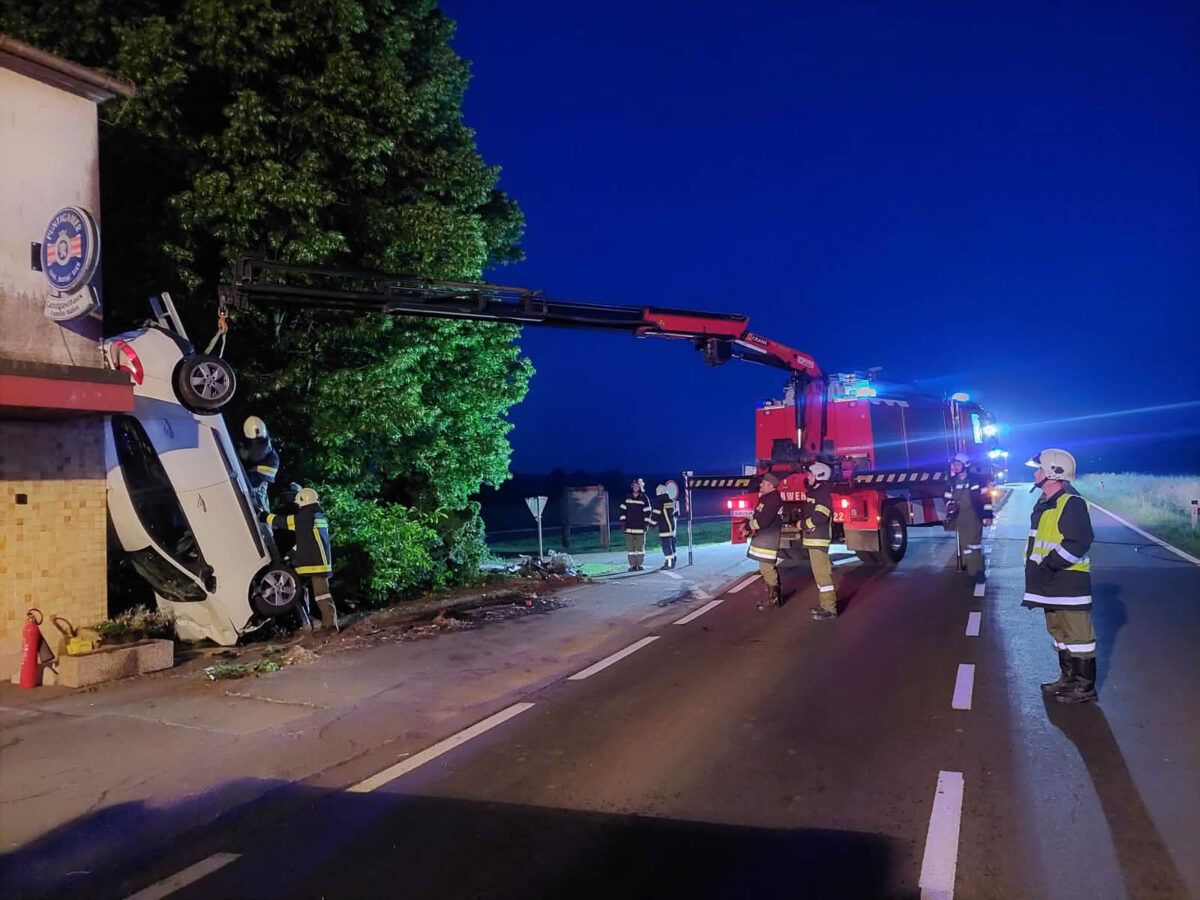 Suchaktion nach Verkehrsunfall