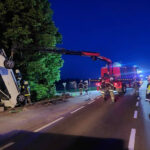 FF Mogersdorf: Verkehrsunfall mit verletzter Person löste eine Suchaktion aus