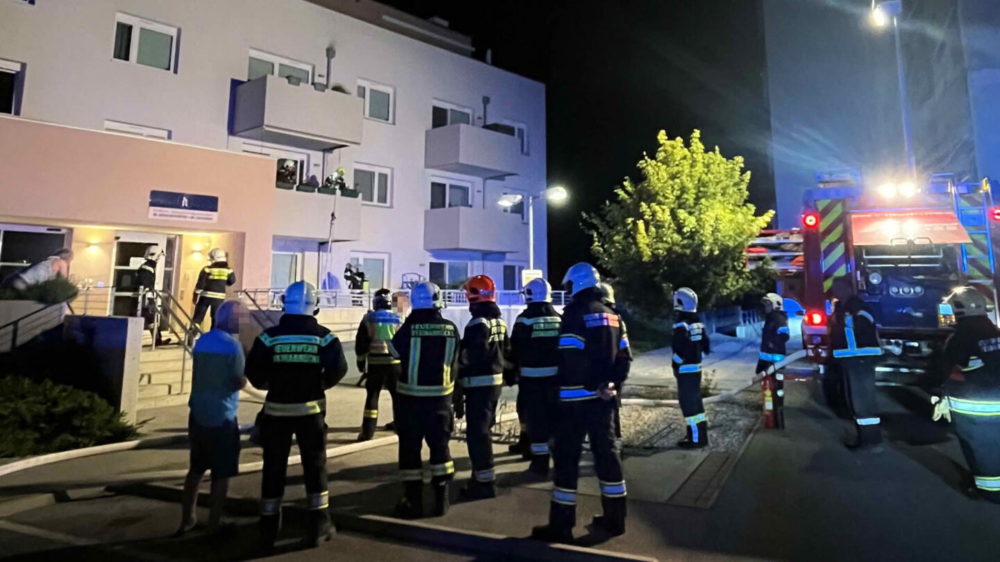 Brand auf einem Balkon