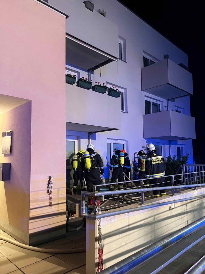 Brand auf einem Balkon