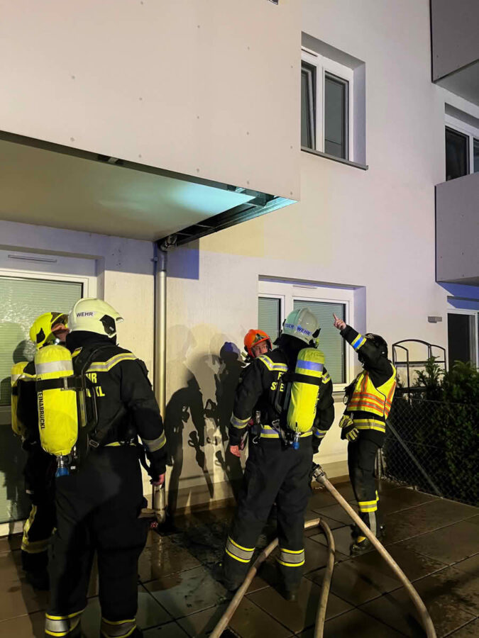 Brand auf einem Balkon