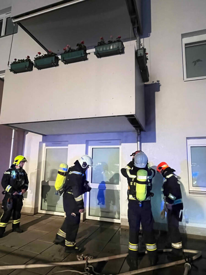 Brand auf einem Balkon