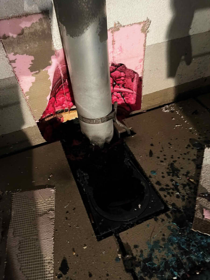 Brand auf einem Balkon