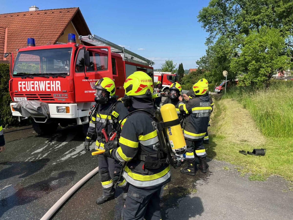 Nebengebäudebrand in St. Peter i. S.