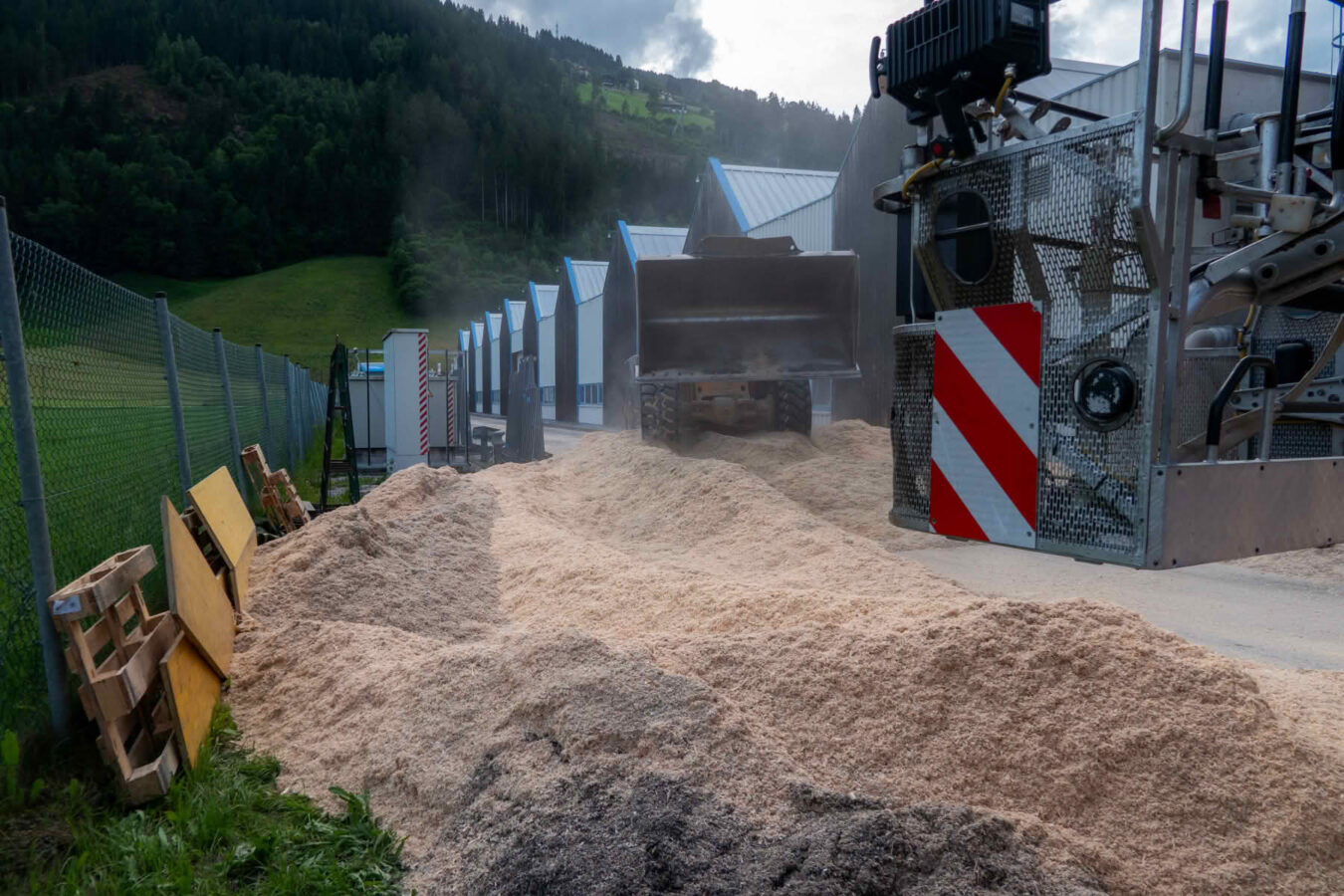 Silobrand in Kaltenbacher Gewerbebetrieb