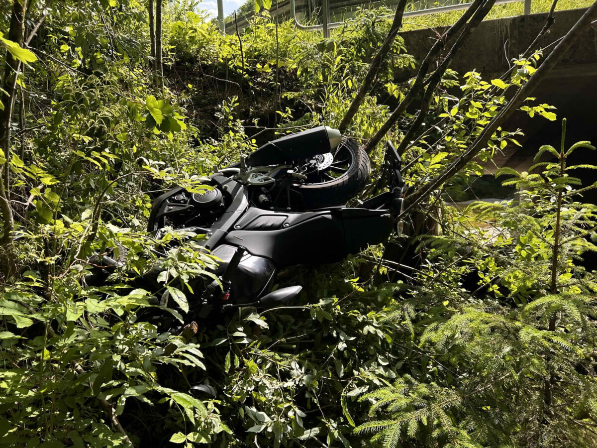 Weißenbachtal, Motorradbergung für die FF Mitterweißenbach