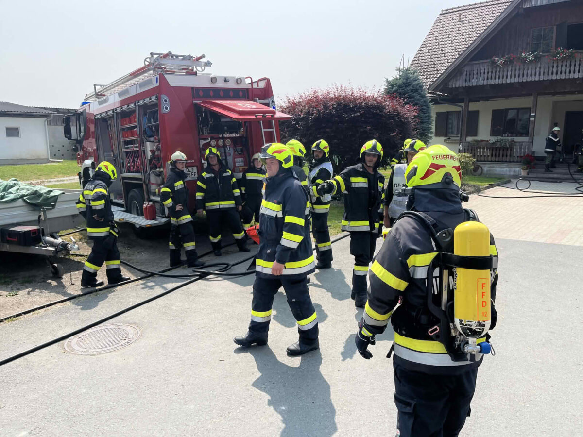 Küchenbrand in Bauernhaus