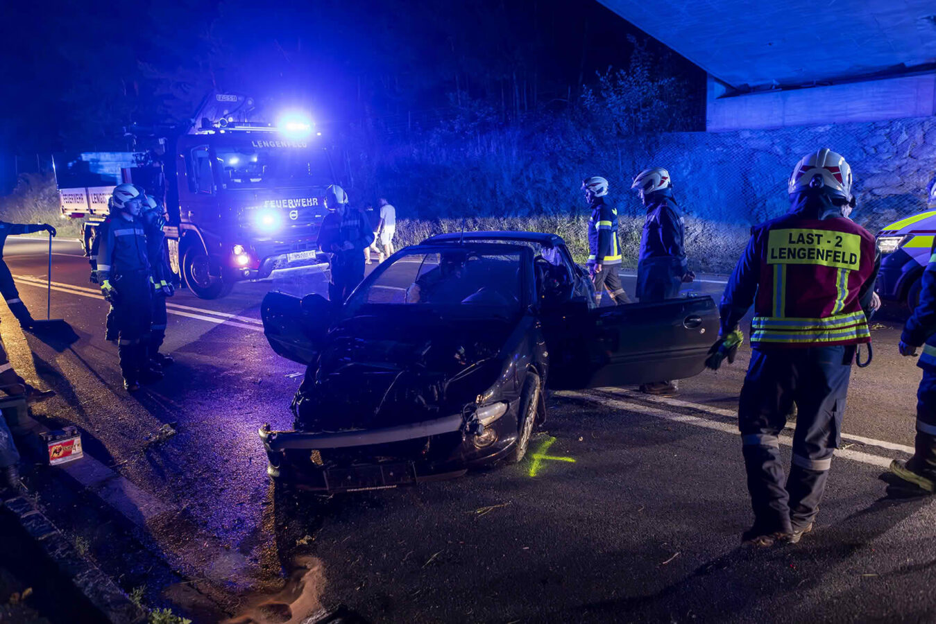 Verkehrsunfall auf der B37 bei Lengenfeld