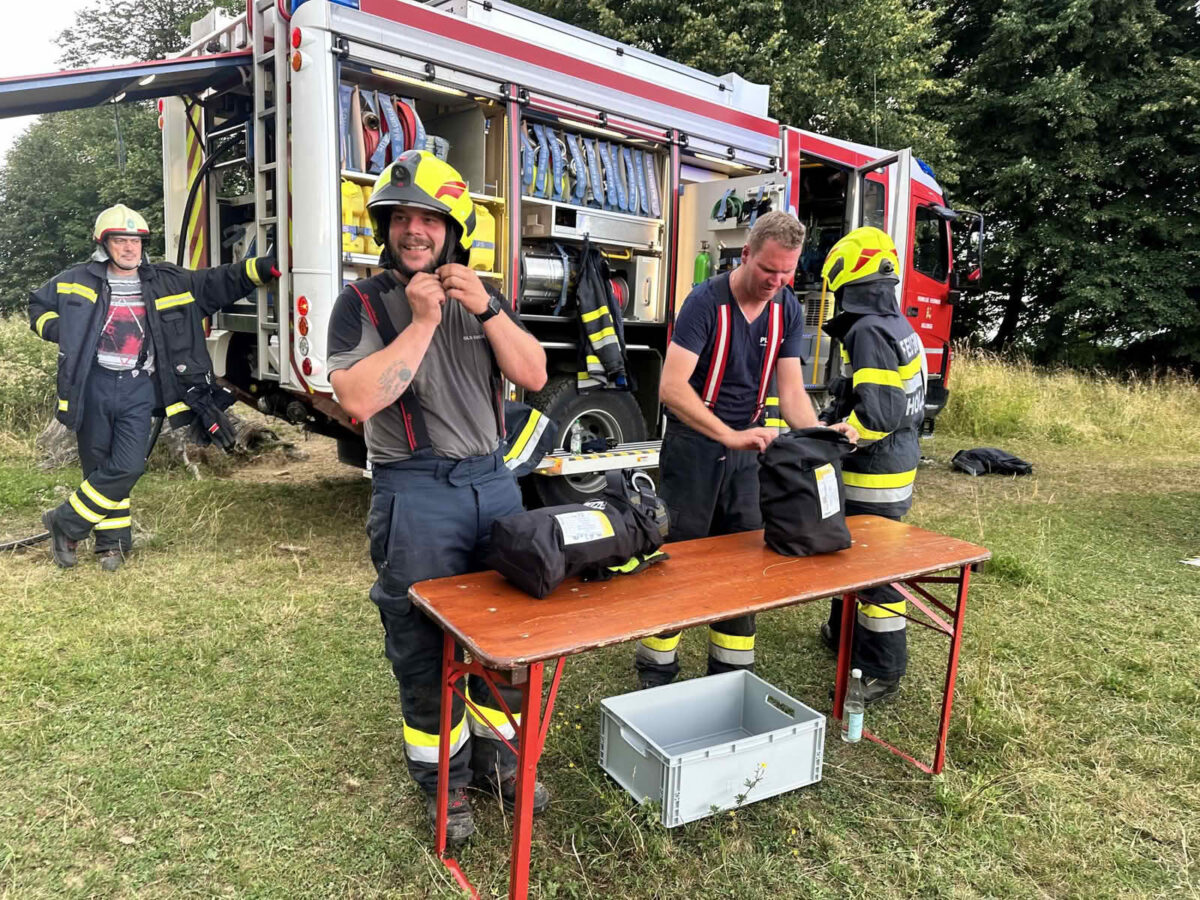 Brand in einem leerstehenden Gebäude