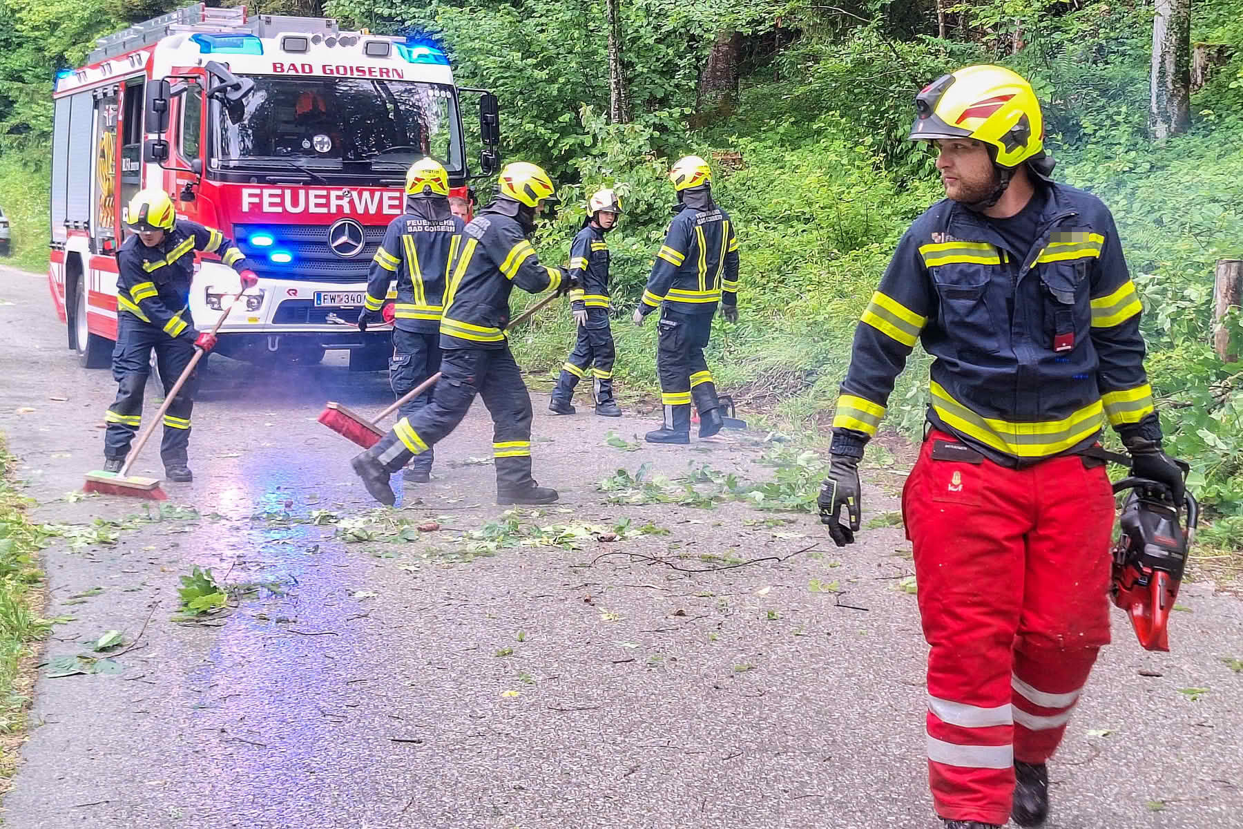 FF Bad Goisern: Unwetter sorgte für Einsätze