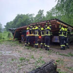 BFKDO Baden: Unwetterfront über dem Bezirk